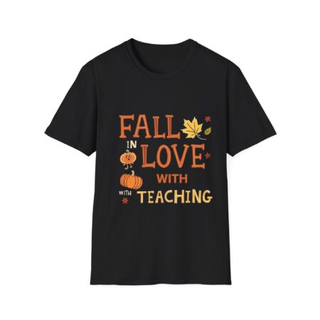 Fall in Love for Teaching T-Shirt | Cute Fall Teacher Shirts | Pumpkin Autumn Tee | Back to School, Halloween & Thanksgiving